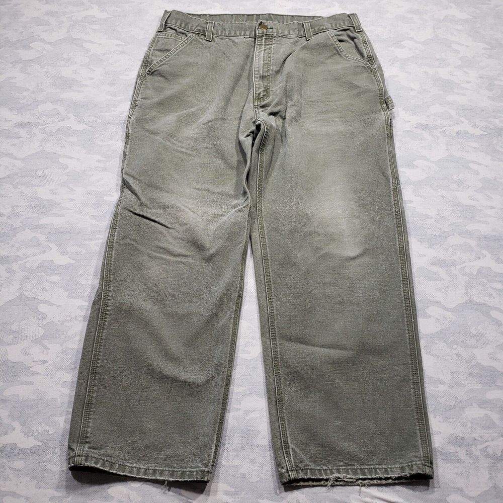 Carhartt Men's Faded Olive Work Cargo Pants
